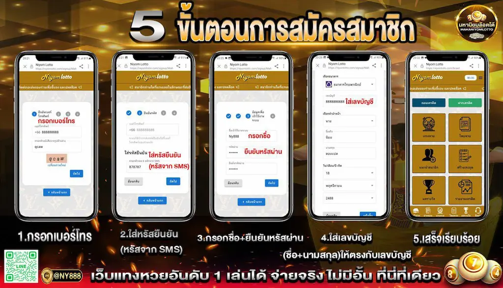 ขั้นตอนการสมัคร